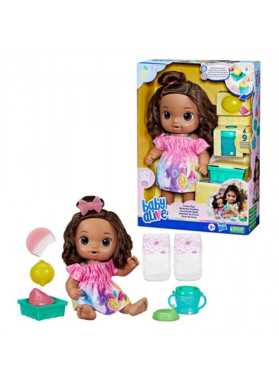 Baby Alive Bebeğimle Eğlenceli Yudumlar (Esmer)