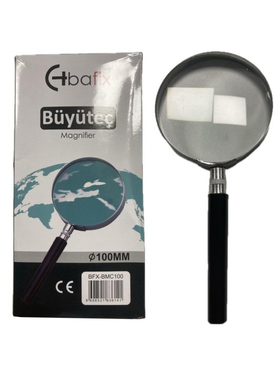 Bafix Büyüteç Cam Metal Çerçeveli 100 MM BFX-BMC100