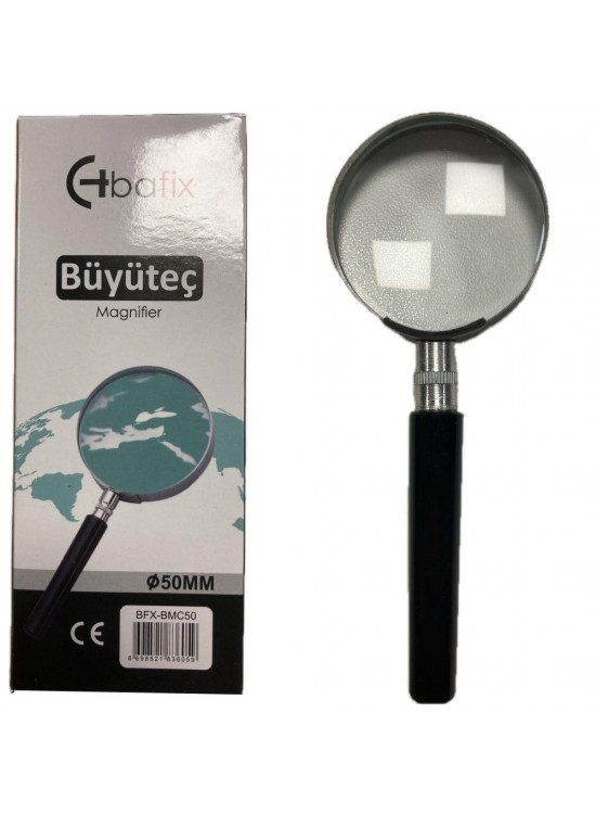 Bafix Büyüteç Cam Metal Çerçeveli 50 MM BFX-BMC50