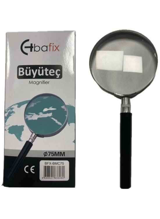 Bafix Büyüteç Cam Metal Çerçeveli 75 MM BFX-BMC75