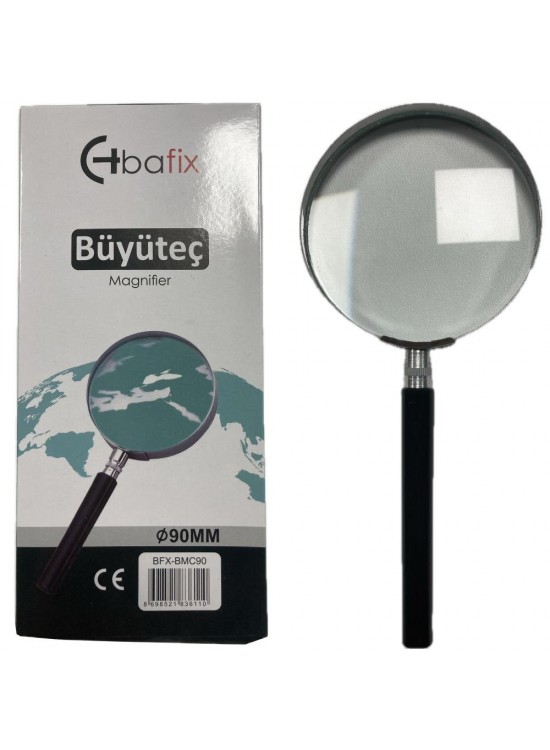 Bafix Büyüteç Cam Metal Çerçeveli 90 MM BFX-BMC90