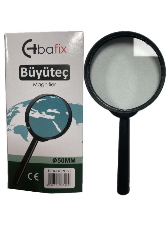 Bafix Büyüteç Cam Plastik Çerçeveli 50 MM BFX-BCPC50