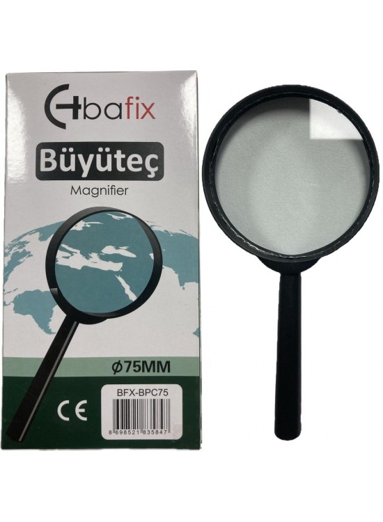 Bafix Büyüteç Plastik Çerçeveli 75 MM BFX-BPC75