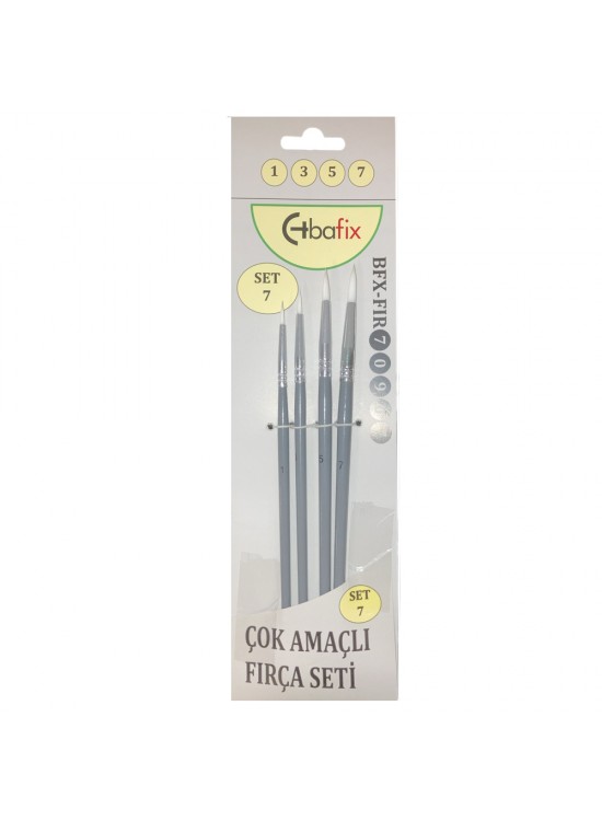 Bafix Fırça Seti Çok Amaçlı Artist 4 LÜ (1-3-5-7) Set-7 70907