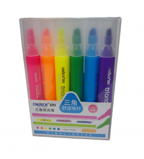 Bafix Fosforlu Kalem Kalem Tipi Chosch 6 Renk Blister CS-H712