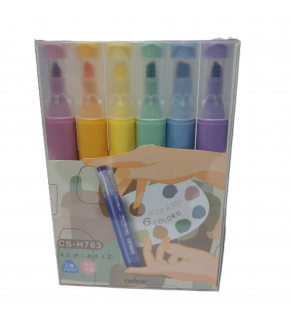 Bafix Fosforlu Kalem Kalem Tipi Chosch 6 Renk Blister CS-H763