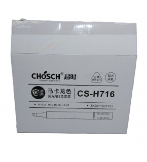 Bafix Fosforlu Kalem Kalem Tipi Chosch 8 Renk Blister CS-H716