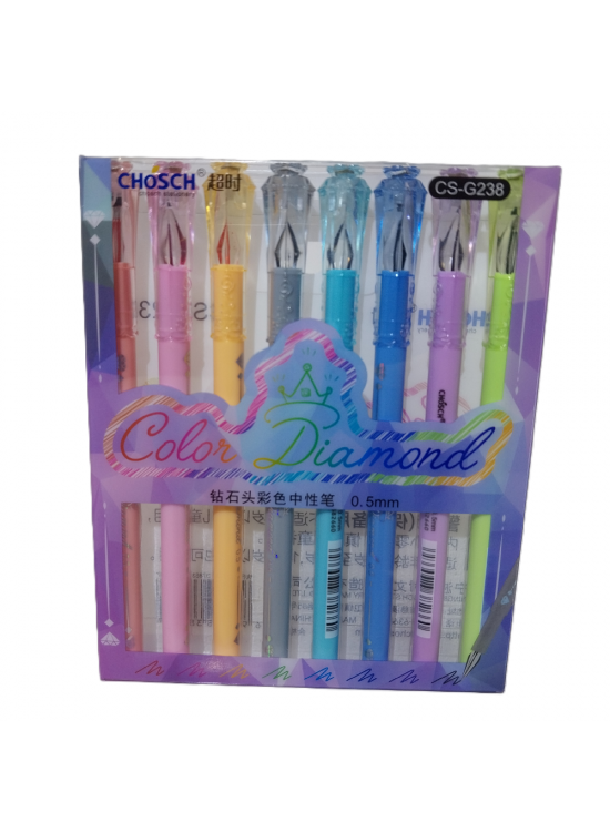 Bafix Jel Kalem Chosch 8 Renk Blister CS-G238