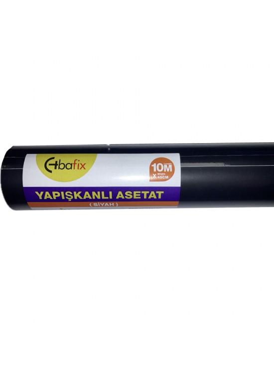 Bafix Yapışkanlı Rulo 45x10 Mt Siyah BFX-YFR4510S