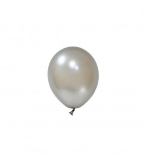 Balonevi Balon 10" Baskı Metalik Sılver 100 Lü
