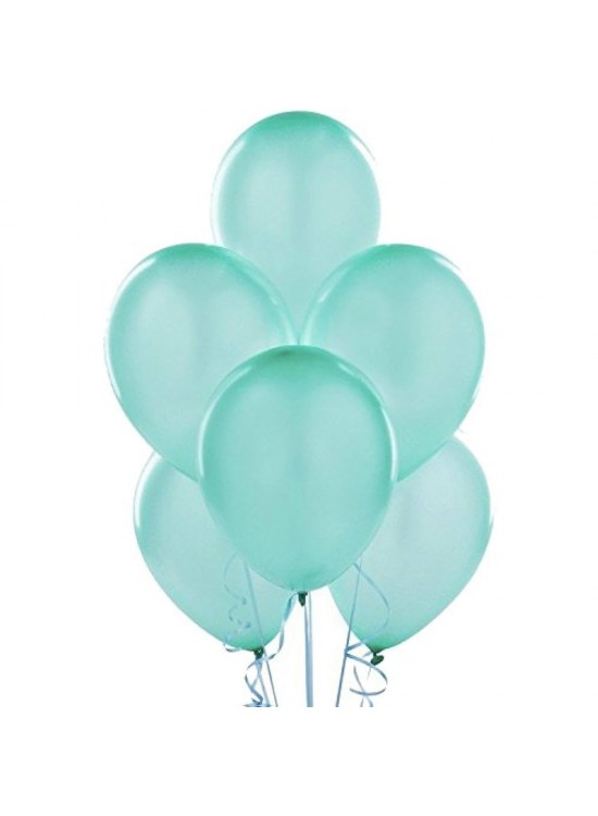 Balonevi Balon 12" Baskı Su Yeşili 100 Lü