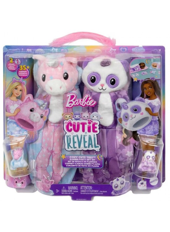 Barbie Cutie Reveal Pijama Partisi İkili Set