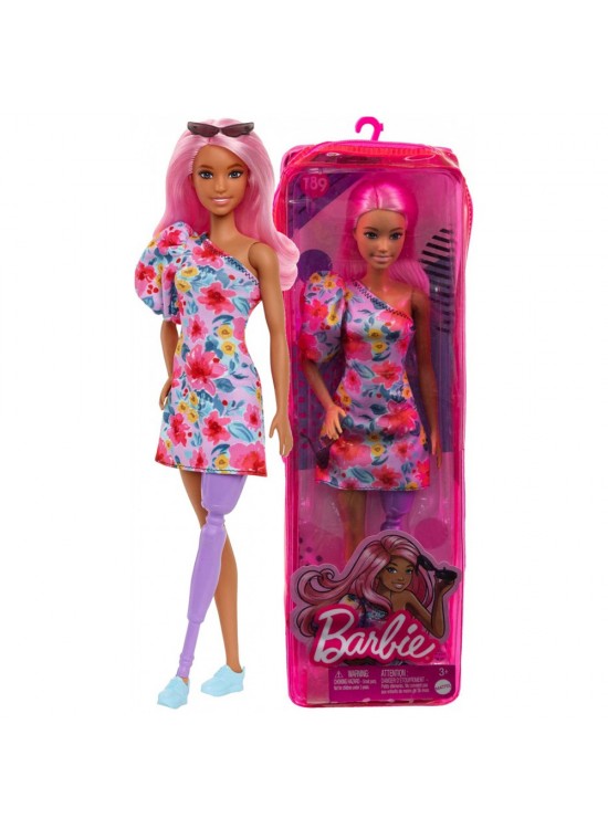 Barbie Fashionistas Büyüleyici Parti Bebekleri Tek Omuz Elbiseli MTL-HBV21