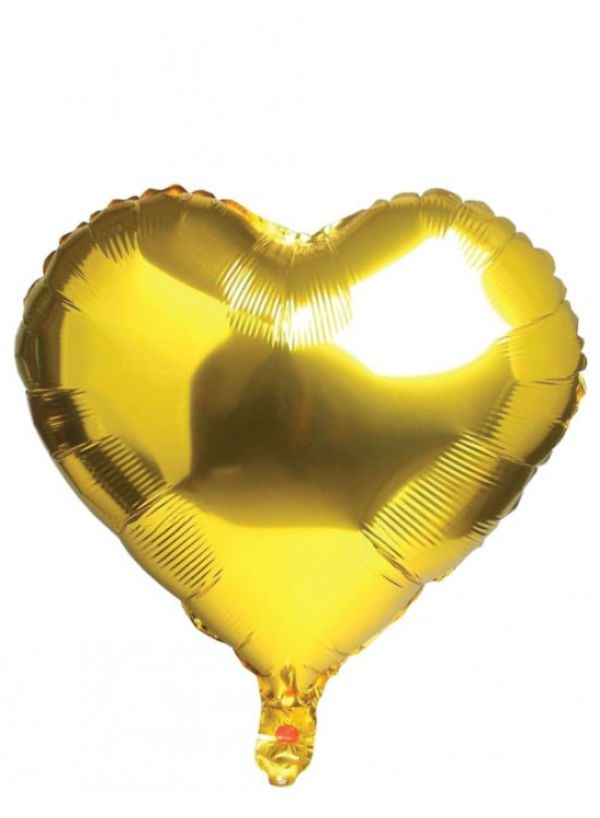 Folyo Balon Kalp Gold 18"