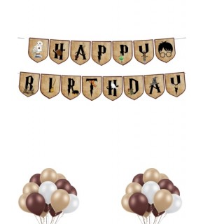 Kağıt Banner Happy Biritday Harry Potter