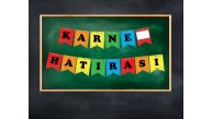 Kağıt Banner Karne Hatırası