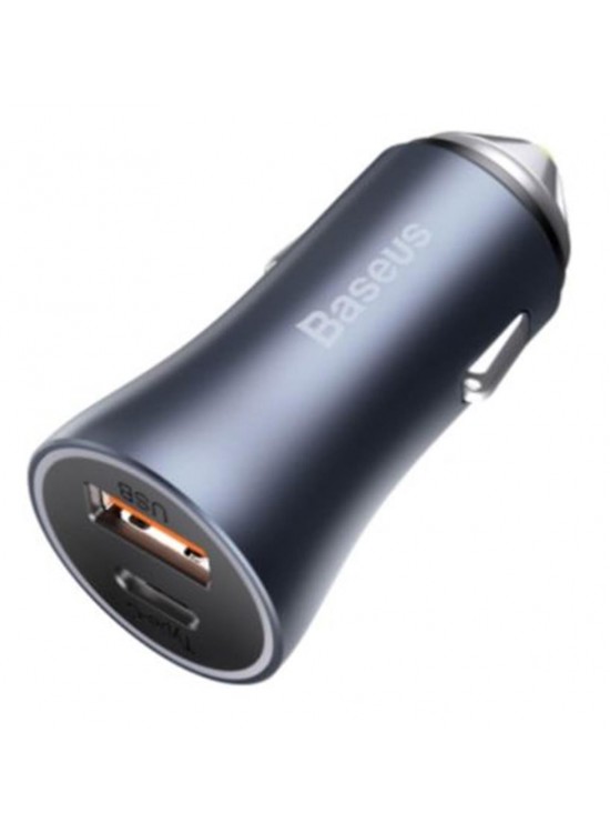 Baseus Golden Pro 40W Araç Şarj Aleti C to A Gri (CCJD-0G)