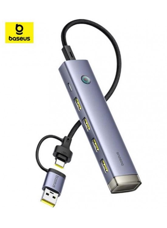 Baseus UltraJoy 5-Port HUB-Gümüş (B00052801S11-00)