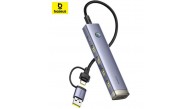 Baseus UltraJoy 5-Port HUB-Gümüş (B00052801S11-00)