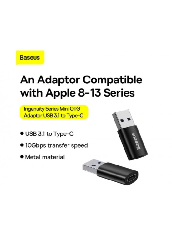 Baseus ZJJQ000001 Ingenuity Type-C to USB 3.1 Dönüştürücü OTG