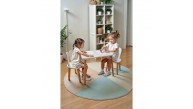 Bee Smart Beyaz Naturel 2 Sandalyeli Masa MS-11