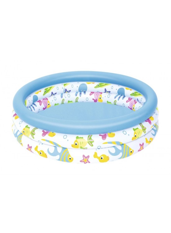 Bestway 3 Bölmeli 102X25cm Balık Desenli Havuz