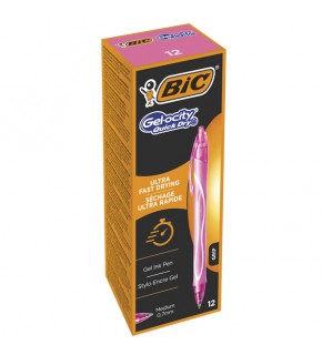 Bic Jel Kalem Basmalı Gelocıty Hızlı Kuruyan 12 Lİ Pembe