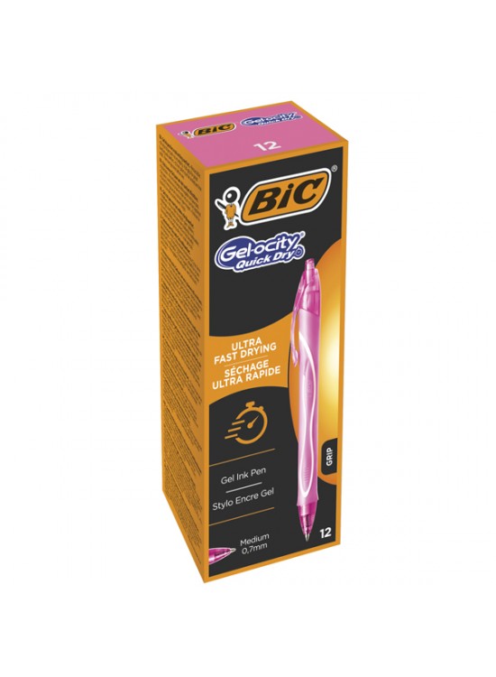 Bic Jel Kalem Basmalı Gelocıty Hızlı Kuruyan 12 Lİ Pembe