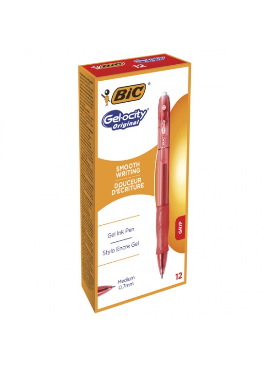 Bic Jel Kalem Basmalı Gelocıty Orıgınal Kırmızı 12 Li