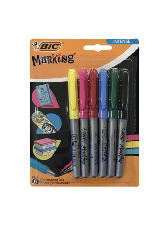 Bic Marking Color Permanent Marker 6 Renk Blister