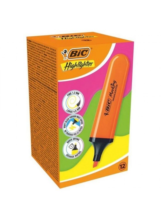 Bic Markıng Flat Hıghlıghter Turuncu (1 Adet)