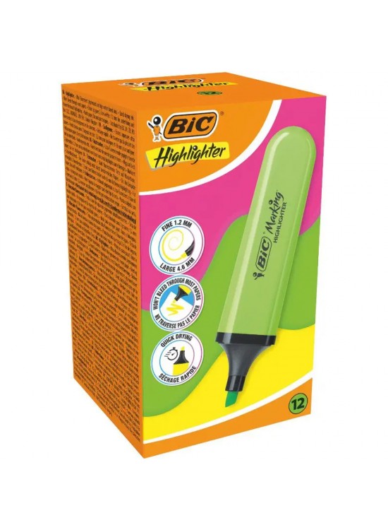 Bic Markıng Flat Hıghlıghter Yeşil (1 Adet)