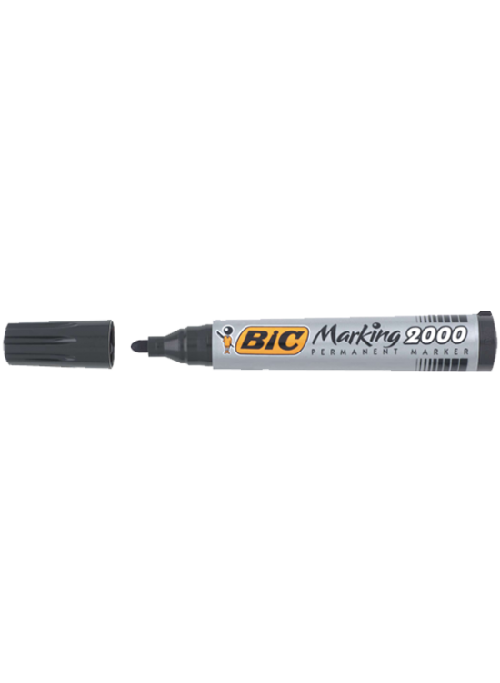 Bic Markör Permanent 1.7 MM Yuvarlak Uçlu Siyah 2000 09 (1 Adet)