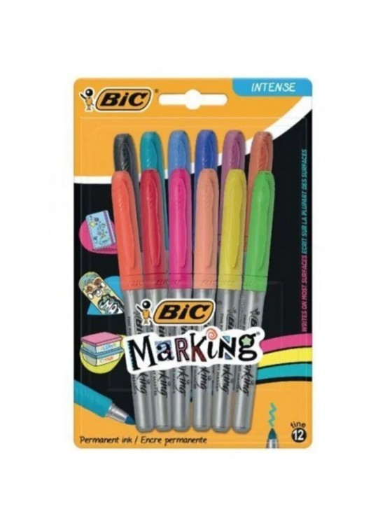 Bic Markör Permanent Intensıty 12 Li Blister 943163