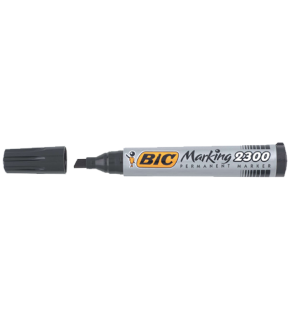 Bic Markör Permanent Kesik Uçlu Siyah 2300 09 (1 Adet)