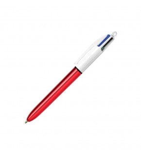 Bic Tükenmez Kalem Shine 4 Colours Met Kırmızı (1 Adet)