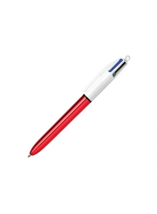 Bic Tükenmez Kalem Shine 4 Colours Met Kırmızı (1 Adet)