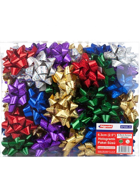 Bigpoint Paket Süsü Hologram 2.5" 100 LÜ BP896-25