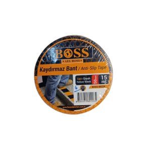 Boss Kaydırmaz Bant 50Mmx15Mt Sarı Siyah