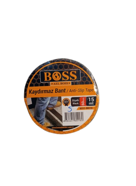 Boss Kaydırmaz Bant 50Mmx15Mt Siyah 