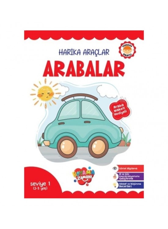 Boyama Seviye 1 Harika Araçlar 2-3 Yaş