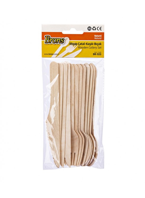 Brons Çatal Kaşık Bıçak Naturel BR-920