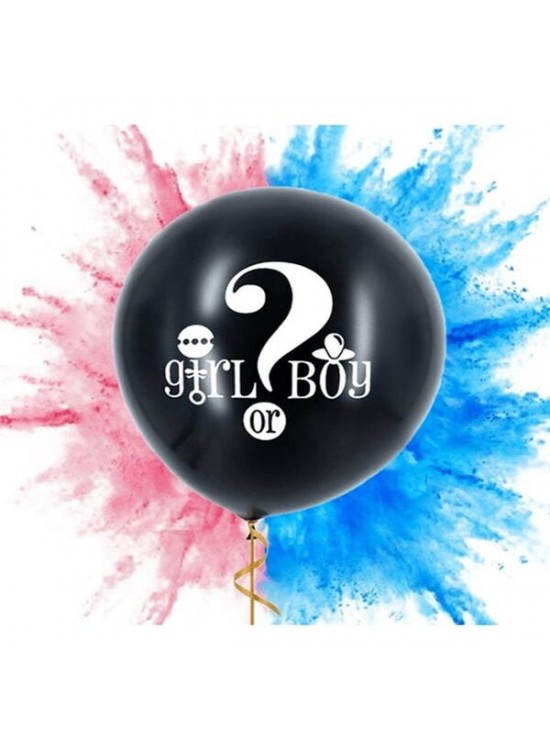Cinsiyet Balonu Konfetili 36" Pembe