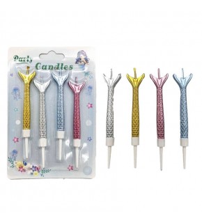 Mum Deniz Kızı Kuyruklu 12cm 4 Lü