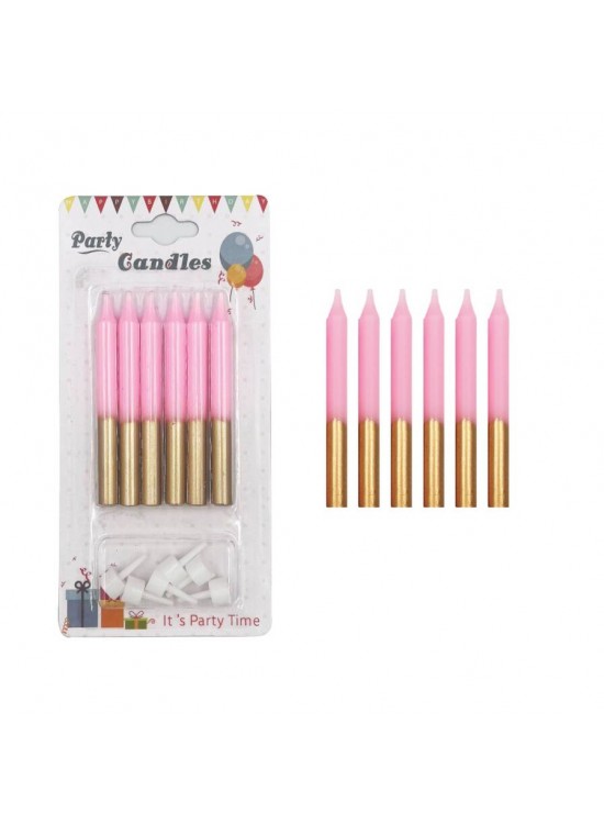 Mum İnce 2 Renk 8cm 6 Lı