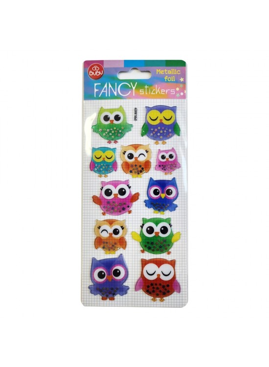 Bu-Bu Damla Stıckers Baykuş Metalik 9x20 BUBU-PUS-8405