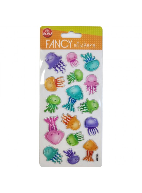 Bu-Bu Damla Stıckers Funcy Ahtapot 9x20 BUBU-PUS-7302