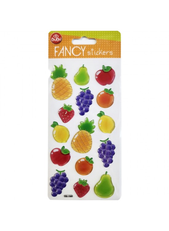 Bu-Bu Damla Stıckers Funcy Meyveler 9x20 BUBU-PUS-7306