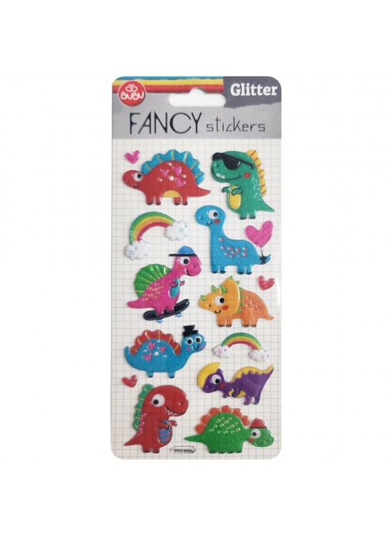 Bu-Bu Damla Stıckers Glitter Dinazor 9x20 BUBU-PUS-6606