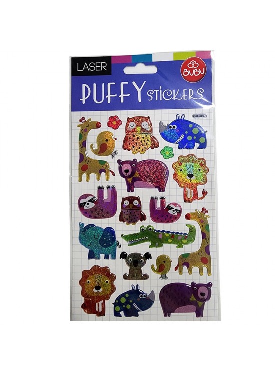 Bu-Bu Damla Stıckers Karışık Hayvanlar BUBU-PUF-6207